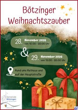 Plakat zum Weihnachtsmarkt